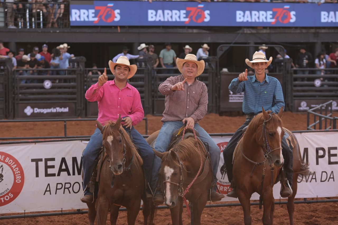 Trio mineiro e paulista vence o Team Penning Soma 11 no Barretão
